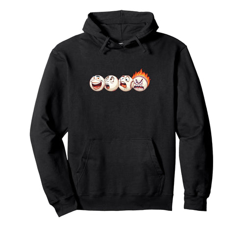 Funny Novelty Baseball Fan Happy Angry Hoodie - Streetwear Style Unisex - T-Shirt, Sweatshirt, Hoodie