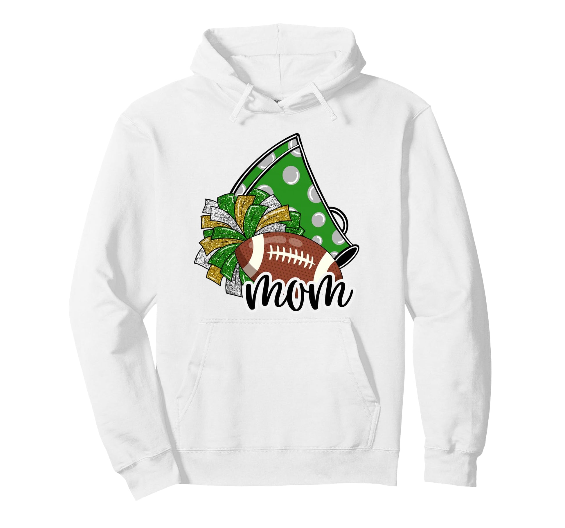 Cheerleader Mom Game Day Cheer Hoodie - Fun Novelty Design Men Women - T-Shirt, Sweatshirt, Hoodie