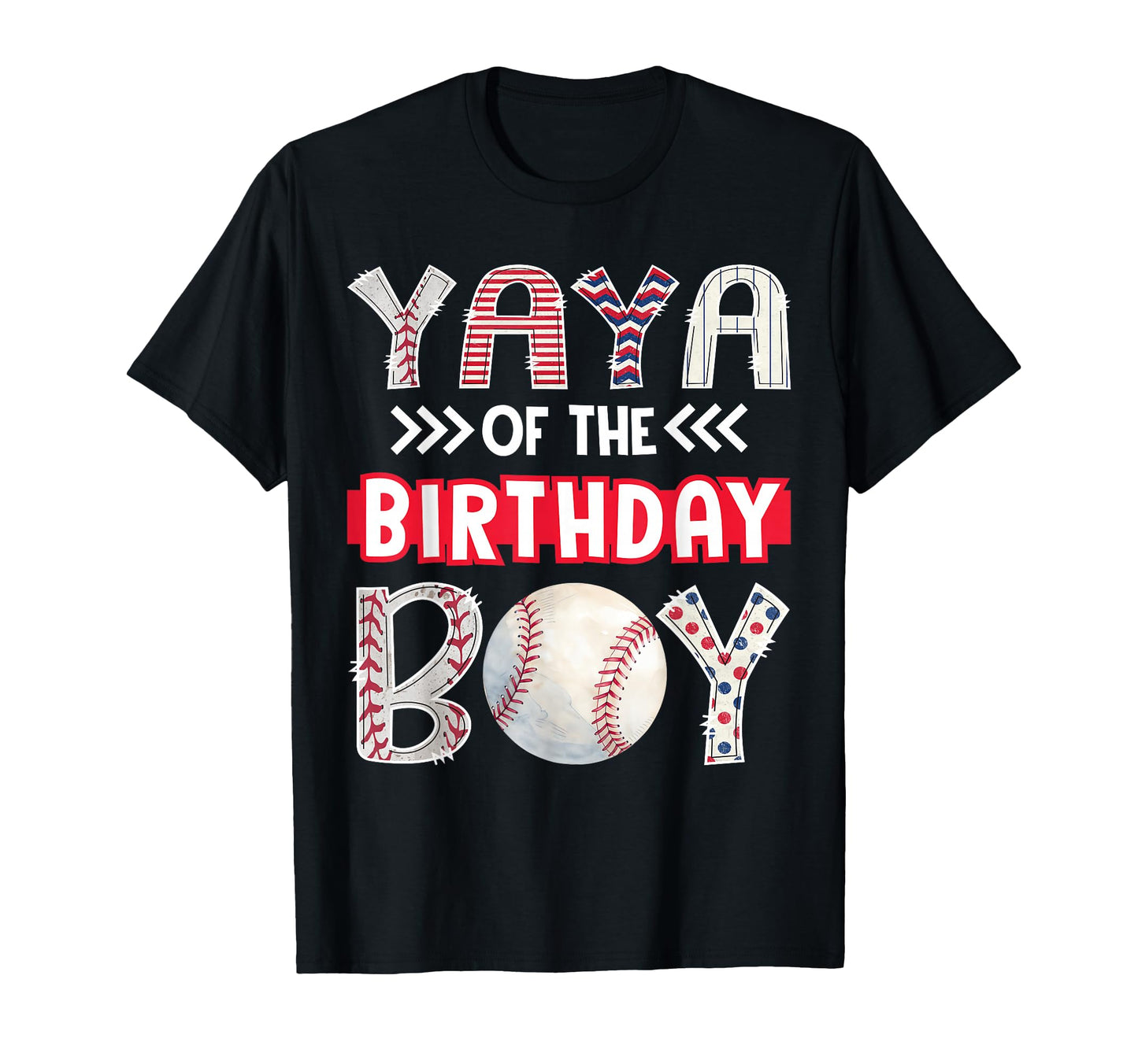 Yaya Birthday Baseball Family Squad T-Shirt - Unique Graphic for Adults - T-Shirt, Sweatshirt, Hoodie