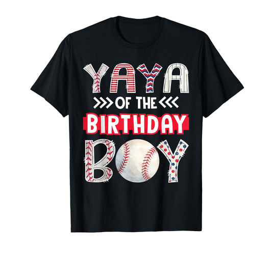 Yaya Birthday Baseball Family Squad T-Shirt - Unique Graphic for Adults - T-Shirt, Sweatshirt, Hoodie