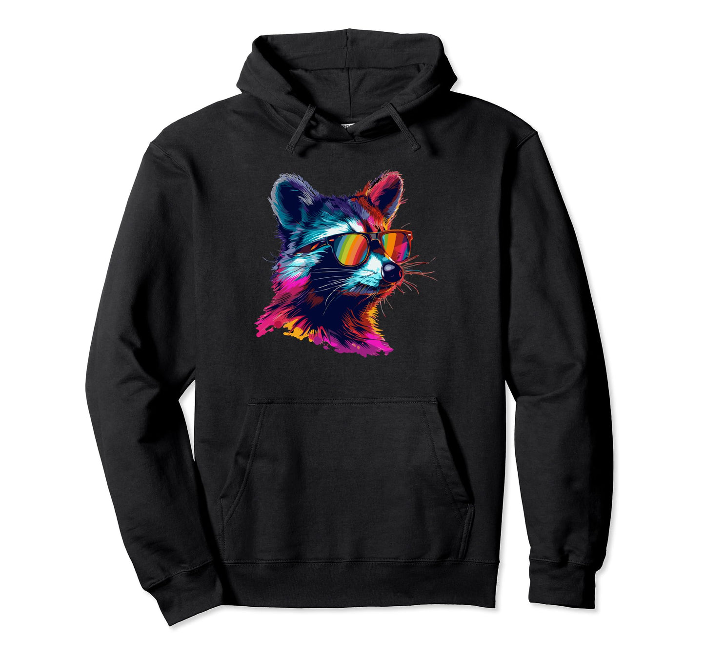Funny Raccoon Sunglasses Summer Gift Hoodie - Aesthetic Graphic Men Women - T-Shirt, Sweatshirt, Hoodie
