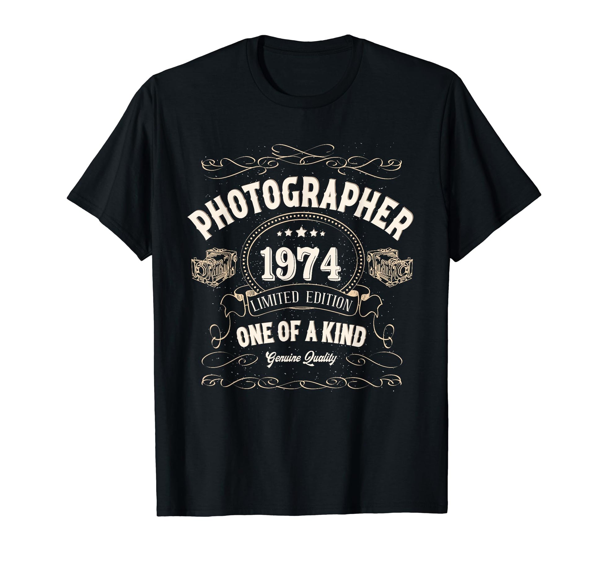 Photographer Attire Born 1974 To Capture T-Shirt - Custom Art Print Unisex - T-Shirt, Sweatshirt, Hoodie