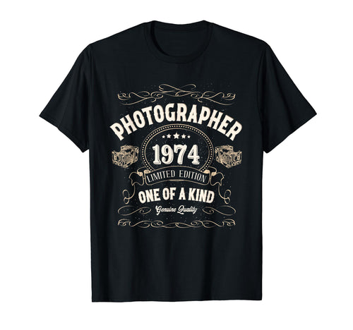 Photographer Attire Born 1974 To Capture T-Shirt - Custom Art Print Unisex - T-Shirt, Sweatshirt, Hoodie