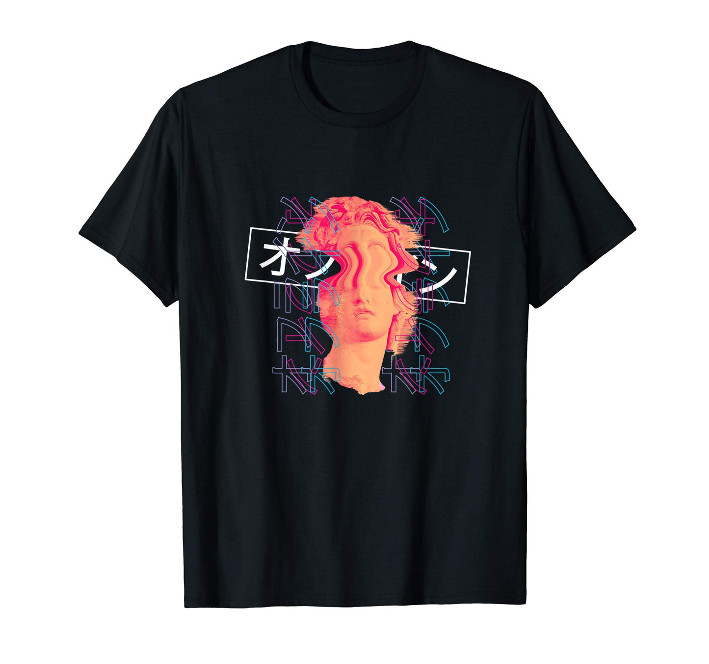 Japanese Glitch Retrowave Synthwave T-Shirt - Streetwear Style Men Women - T-Shirt, Sweatshirt, Hoodie
