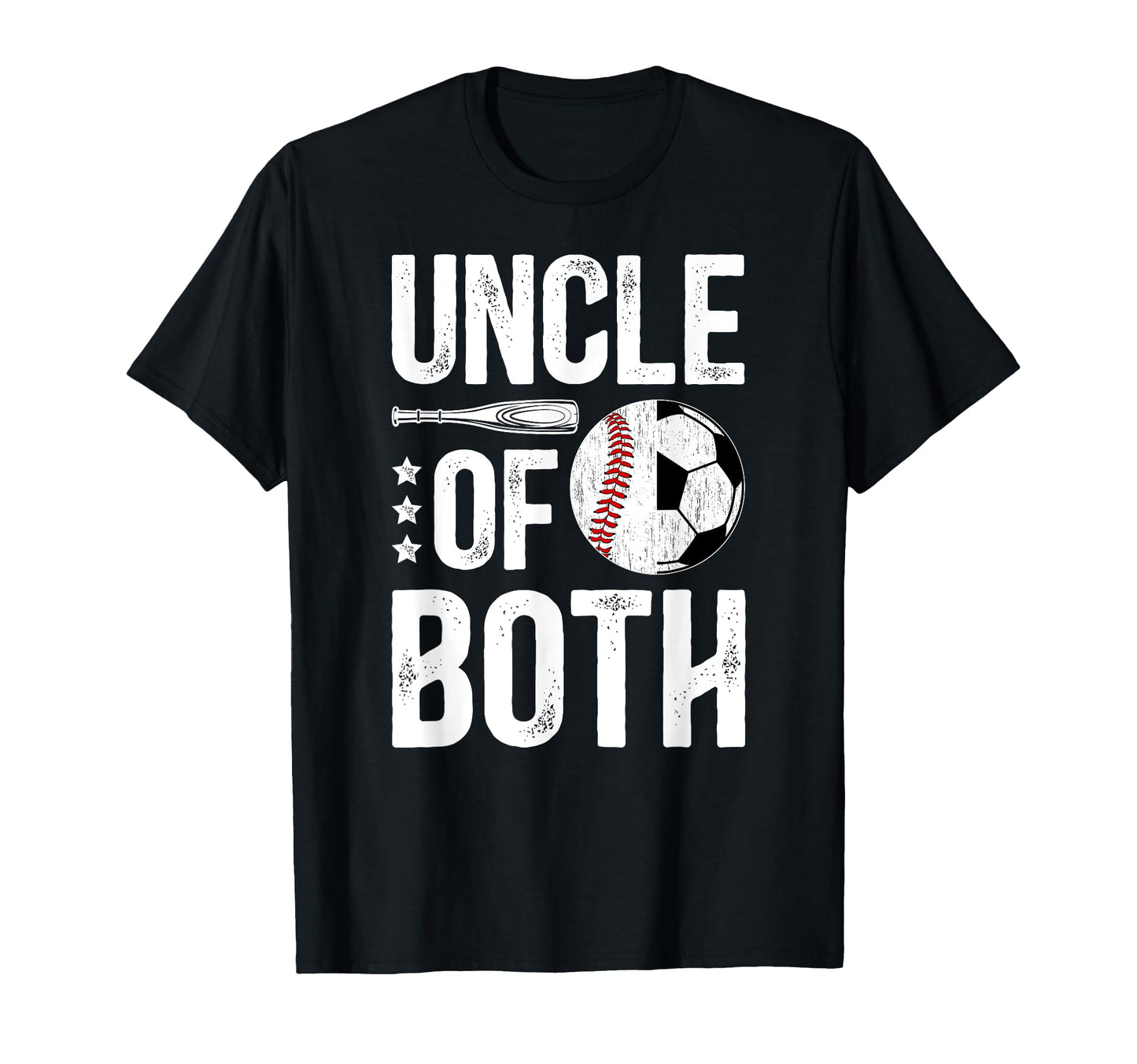 Uncle Both Baseball Soccer Uncle T-Shirt - Minimalist Print for Adults - T-Shirt, Sweatshirt, Hoodie