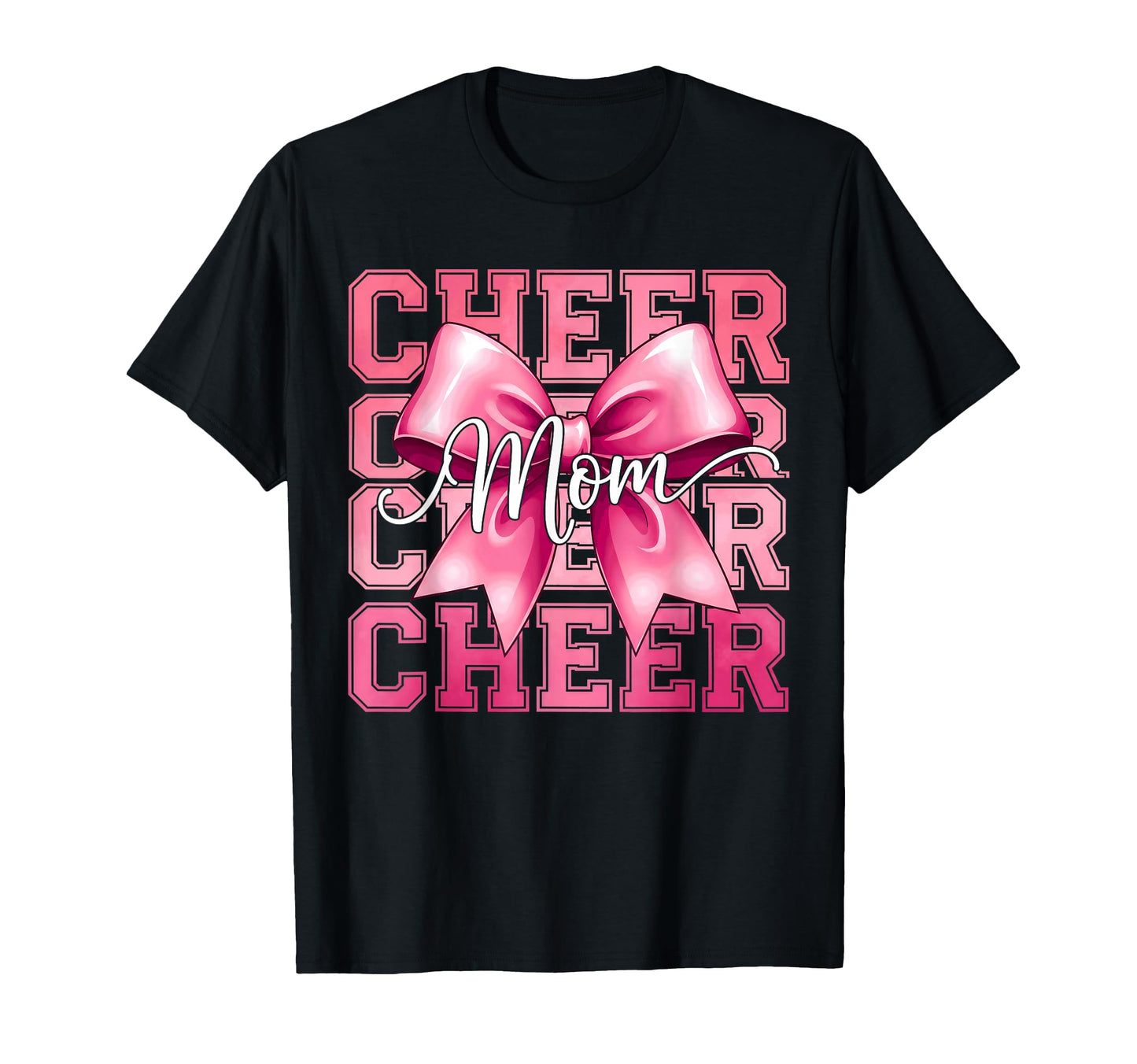 Cheer Mom Funny Mothers Day Coquette T-Shirt - Minimalist Print for Adults - T-Shirt, Sweatshirt, Hoodie