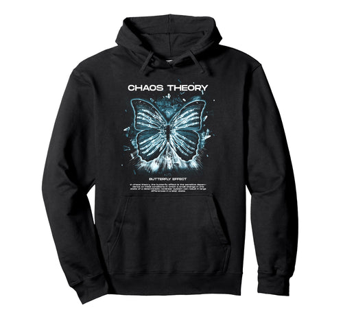 Chaos Theory Butterfly Aesthetic Edgy Hoodie - Minimalist Print for Adults - T-Shirt, Sweatshirt, Hoodie