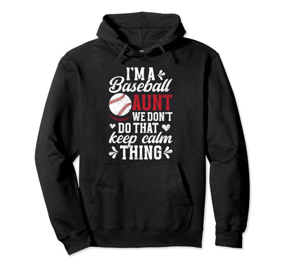 Baller Is My Nephew Baseball Aunt Hoodie - Minimalist Print Unisex - T-Shirt, Sweatshirt, Hoodie