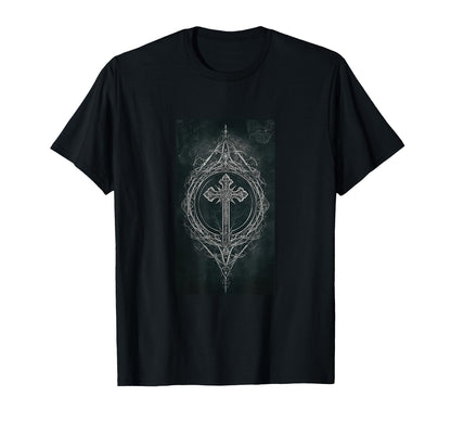 Gothic Cross Grunge Aesthetic Y2K T-Shirt - Casual Everyday Wear Unisex - T-Shirt, Sweatshirt, Hoodie