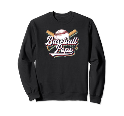Baseball Pops Grandpa Pops Sweatshirt - Novelty Apparel for Adults - T-Shirt, Sweatshirt, Hoodie