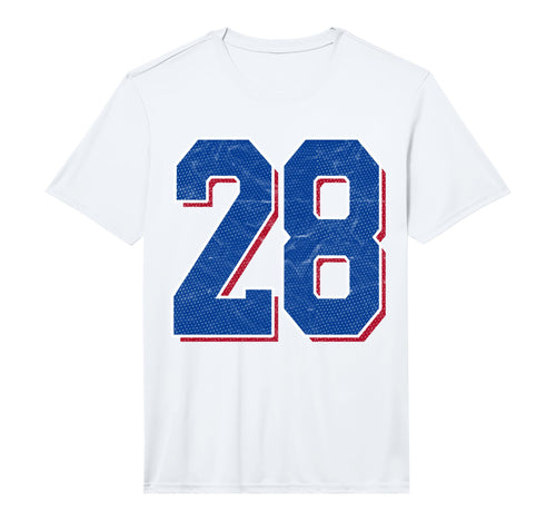 Number 28 Numbered Uniform Sports T-Shirt - Aesthetic Graphic for Adults - T-Shirt, Sweatshirt, Hoodie
