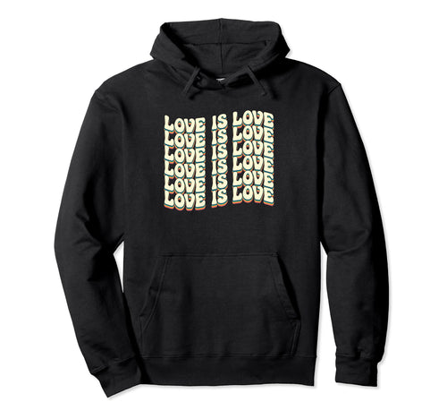 Gay Pride Month Lgbt Month Love Is Hoodie - Minimalist Print for Adults - T-Shirt, Sweatshirt, Hoodie