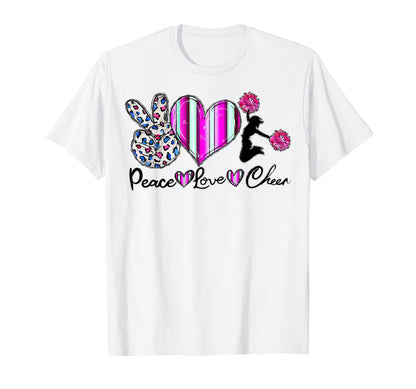 Peace Love Cheer T-Shirt - Trendy Graphic Men Women - T-Shirt, Sweatshirt, Hoodie
