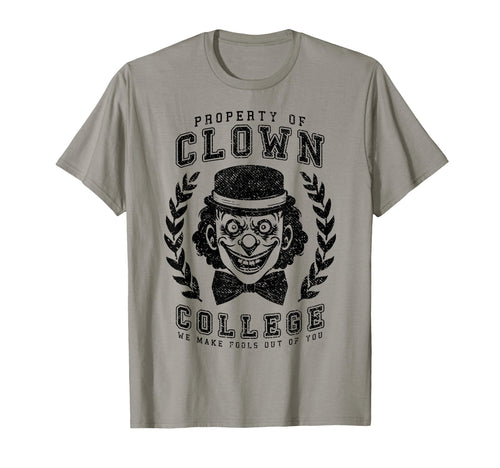 Clown College Graduate Funny Circus T-Shirt - Minimalist Print for Adults - T-Shirt, Sweatshirt, Hoodie