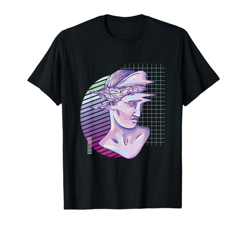 Vaporwave Retrowave Roman Glitch T-Shirt - Custom Art Print for Adults - T-Shirt, Sweatshirt, Hoodie