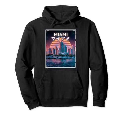Miami Japanese Vaporwave Aesthetic Cult Hoodie - Trendy Graphic Unisex - T-Shirt, Sweatshirt, Hoodie