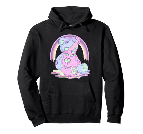 Pastel Goth Teddy Bear Japanese Hoodie - Casual Everyday Wear for Adults - T-Shirt, Sweatshirt, Hoodie