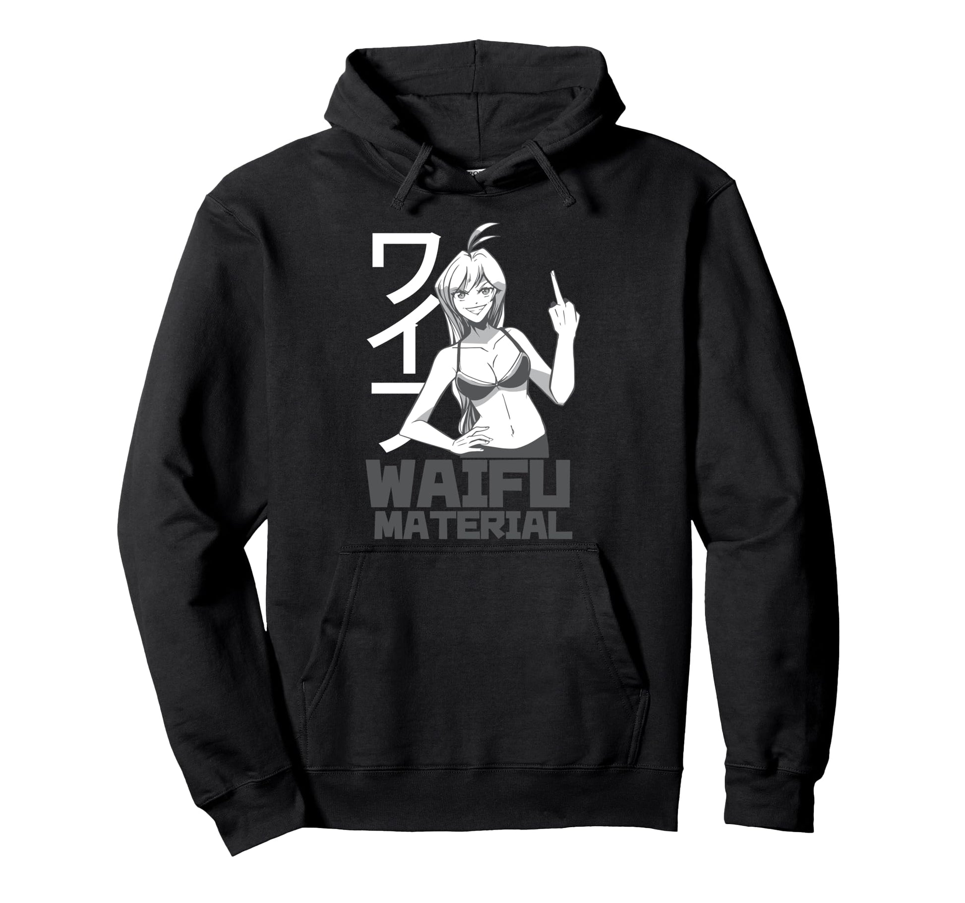 Waifu Material Anime Hentai Manga Hoodie - Trendy Graphic for Adults - T-Shirt, Sweatshirt, Hoodie