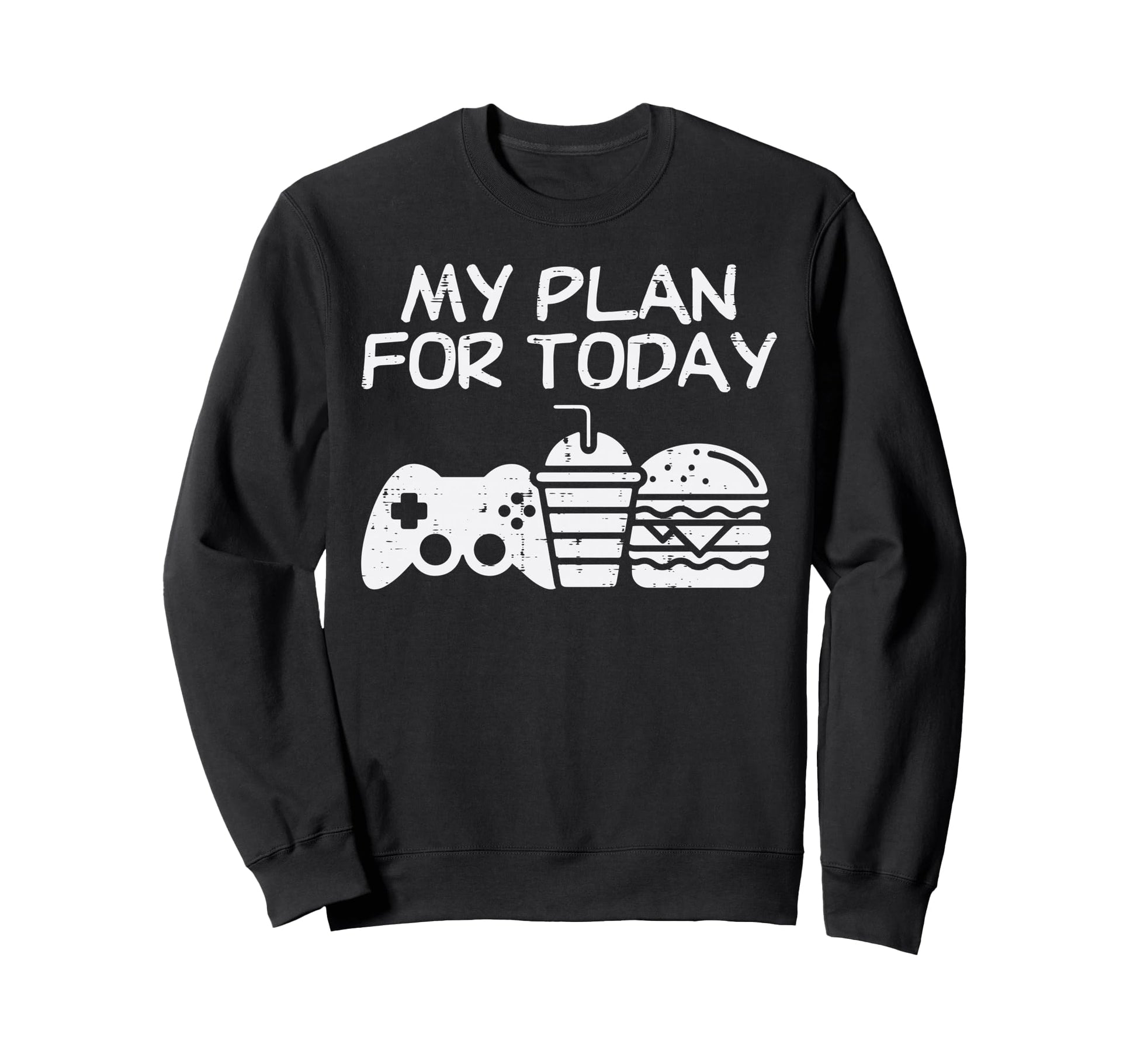 Plan Today Video Games Milk Tea Sweatshirt - Minimalist Print Men Women - T-Shirt, Sweatshirt, Hoodie