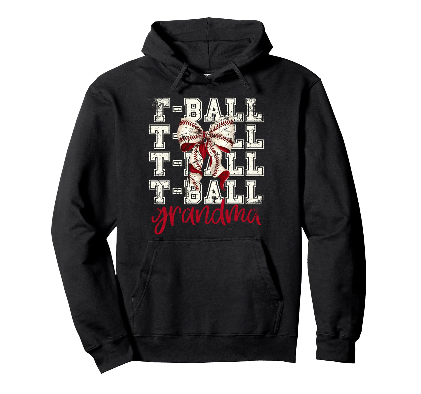 Tball Grandma Teeball T Ball Coquette Hoodie - Unique Graphic Unisex - T-Shirt, Sweatshirt, Hoodie