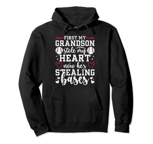 Hes Stealing Bases Baseball Gigi Hoodie - Trendy Graphic for Adults - T-Shirt, Sweatshirt, Hoodie