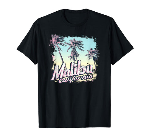 Malibu California Pastel Vaporwave T-Shirt - Fun Novelty Design Unisex - T-Shirt, Sweatshirt, Hoodie