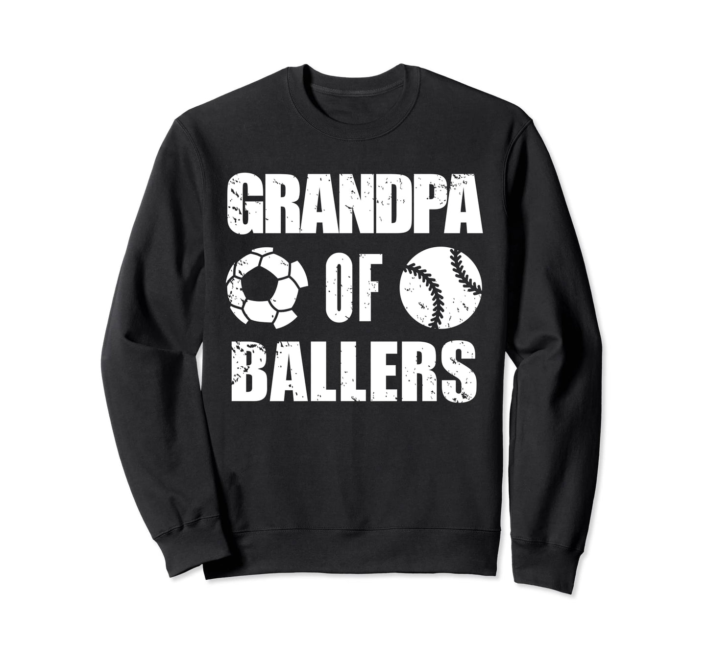 Grandpa Ballers Funny Soccer Sweatshirt - Minimalist Print Men Women - T-Shirt, Sweatshirt, Hoodie