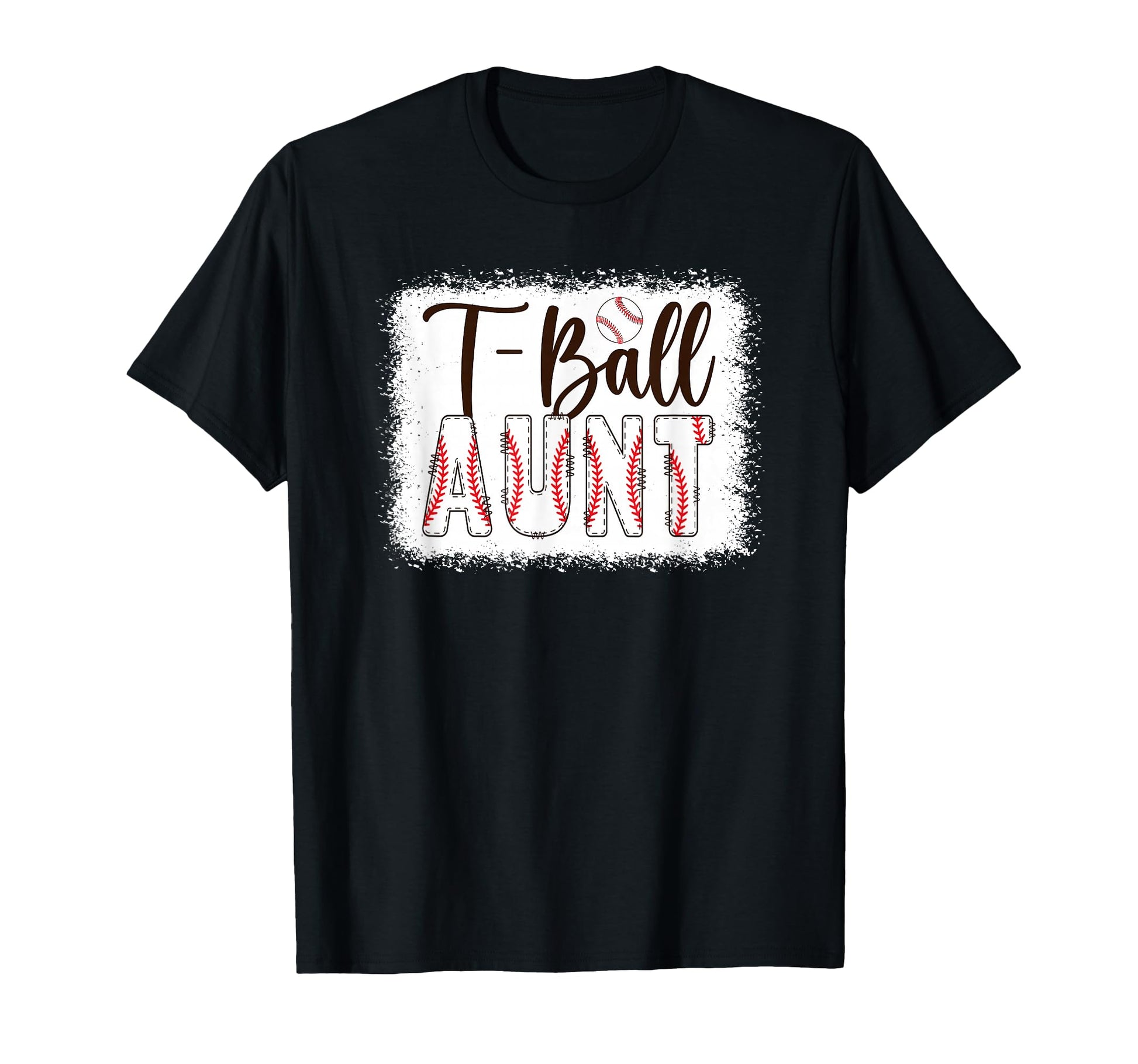 T Ball Aunt Baseball T Ball Player T-Shirt - Minimalist Print Men Women - T-Shirt, Sweatshirt, Hoodie