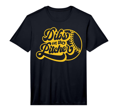 Mens Dibs Pitcher Softball Coach Funny T-Shirt - Minimalist Print Unisex - T-Shirt, Sweatshirt, Hoodie