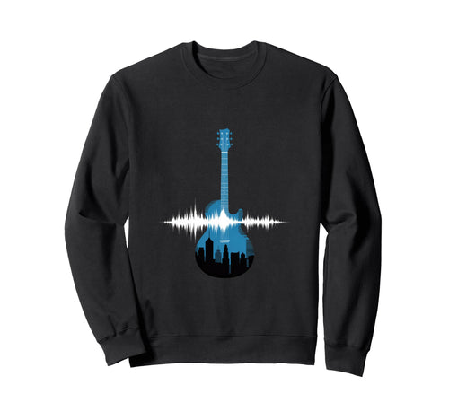 Guitar Sound Wave Musician Sweatshirt - Streetwear Style for Adults - T-Shirt, Sweatshirt, Hoodie