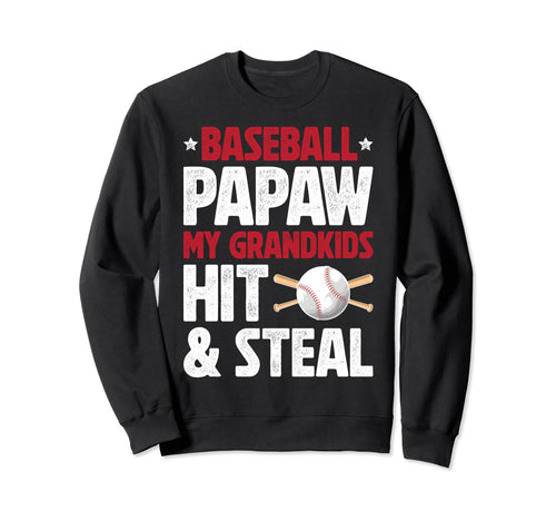 Baseball Papaw Funny Papaw Sweatshirt - Casual Everyday Wear for Adults - T-Shirt, Sweatshirt, Hoodie