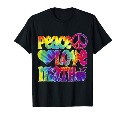 Math Teacher Peace Love T-Shirt - Unique Graphic for Adults - T-Shirt, Sweatshirt, Hoodie