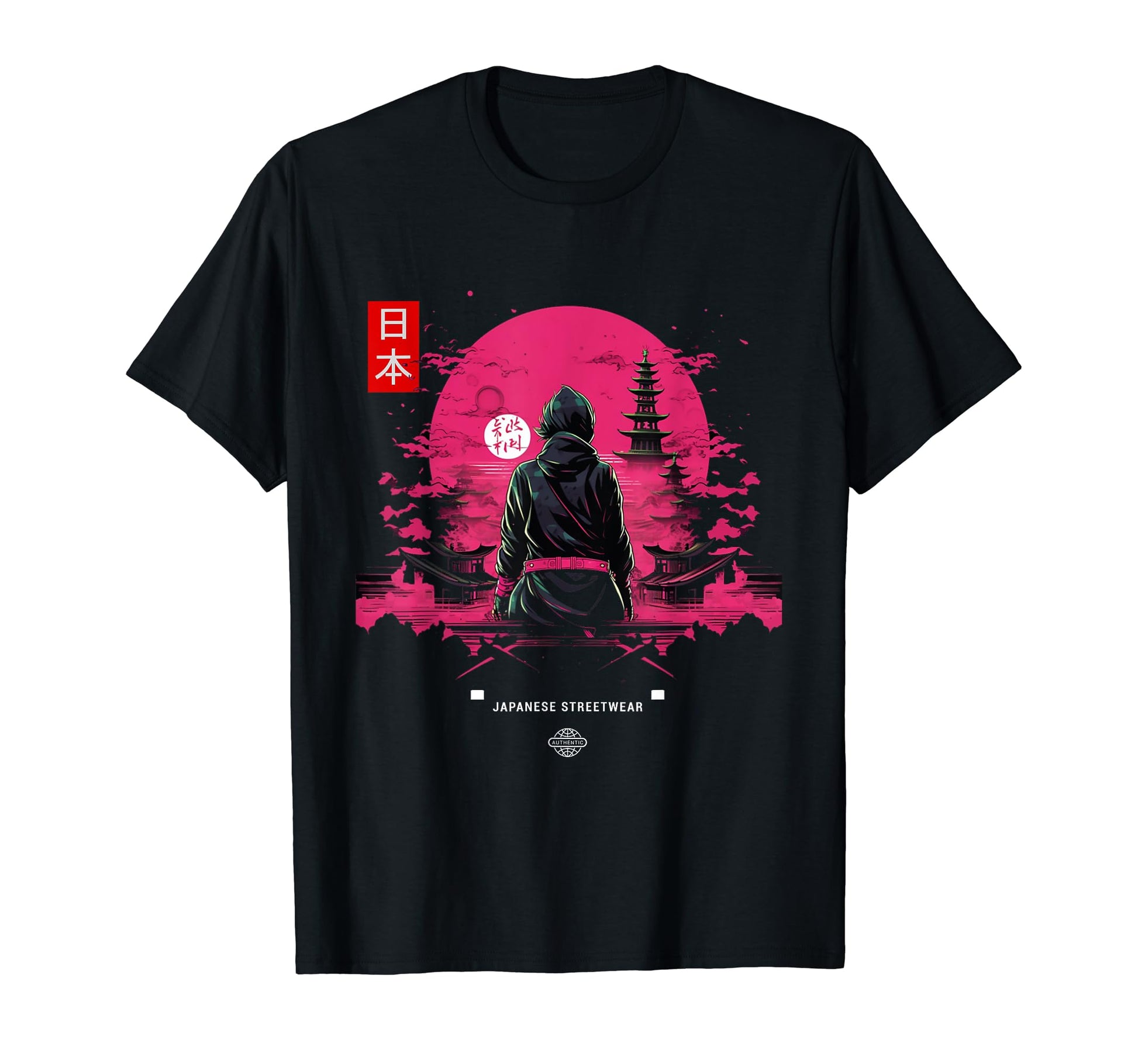 Aesthetic Japanese Vaporwave Samurai T-Shirt - Streetwear Style Unisex - T-Shirt, Sweatshirt, Hoodie