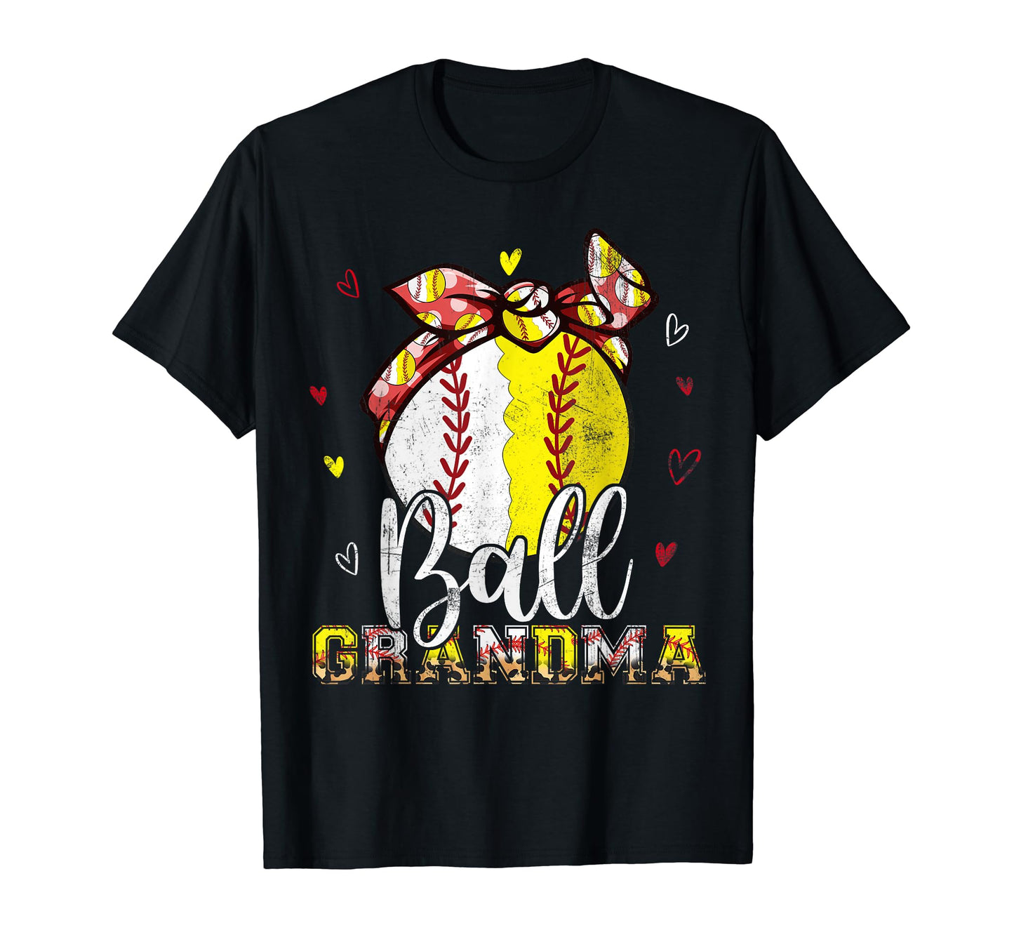 Softball Baseball Ball Grandma T-Shirt - Minimalist Print Men Women - T-Shirt, Sweatshirt, Hoodie