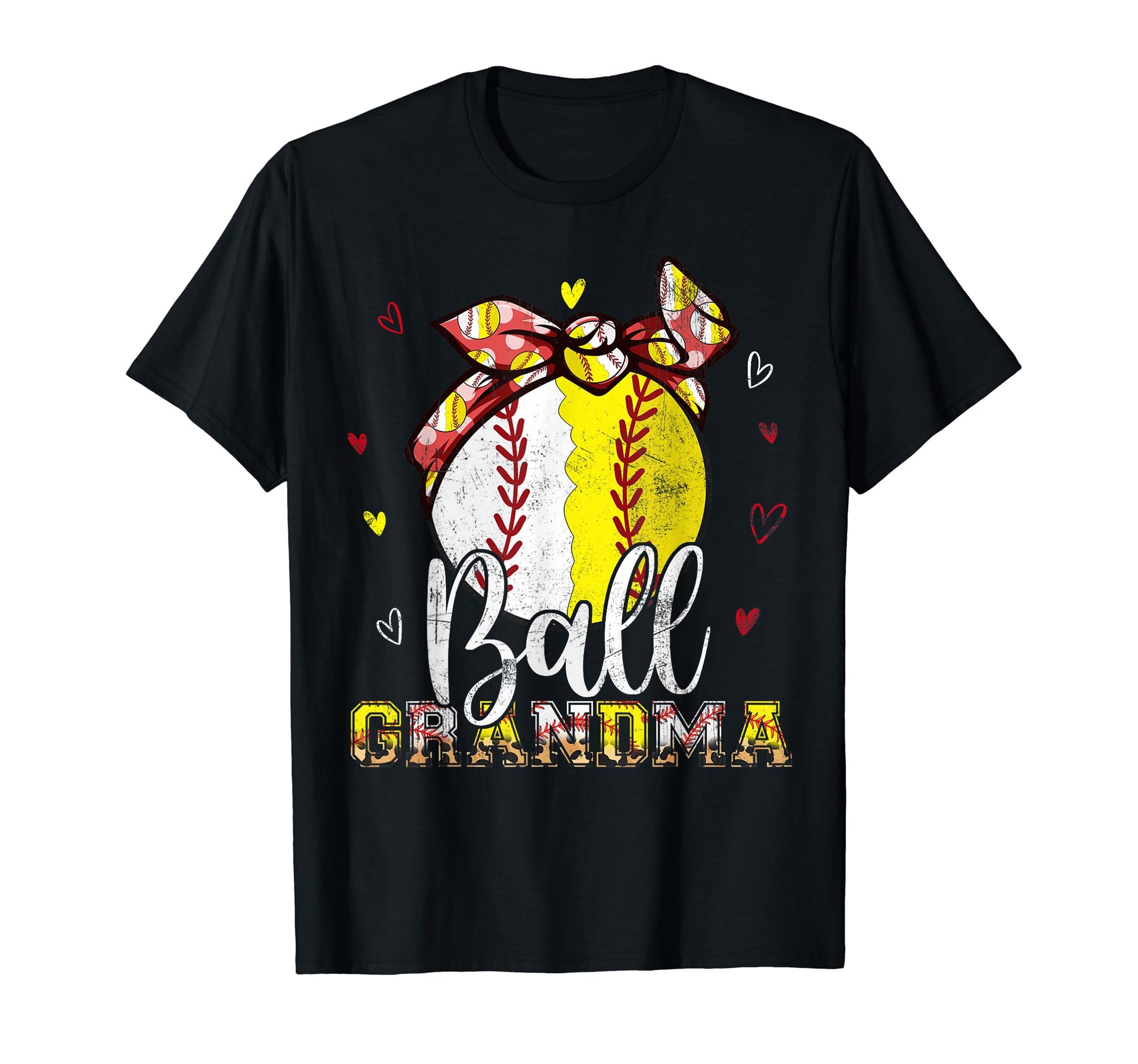 Softball Baseball Ball Grandma T-Shirt - Minimalist Print Men Women - T-Shirt, Sweatshirt, Hoodie