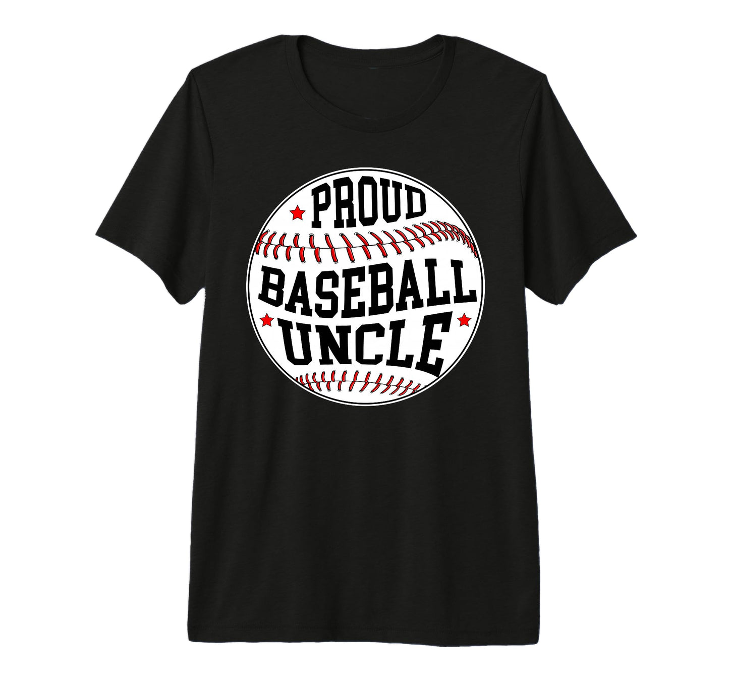 Mens Proud Baseball Uncle T-Shirt - Casual Everyday Wear for Adults - T-Shirt, Sweatshirt, Hoodie