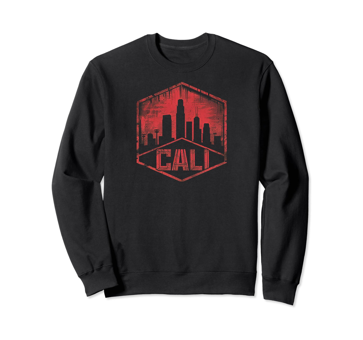 Cali Grit 90S Grunge Urbandecay Sweatshirt - Fun Novelty Design for Adults - T-Shirt, Sweatshirt, Hoodie