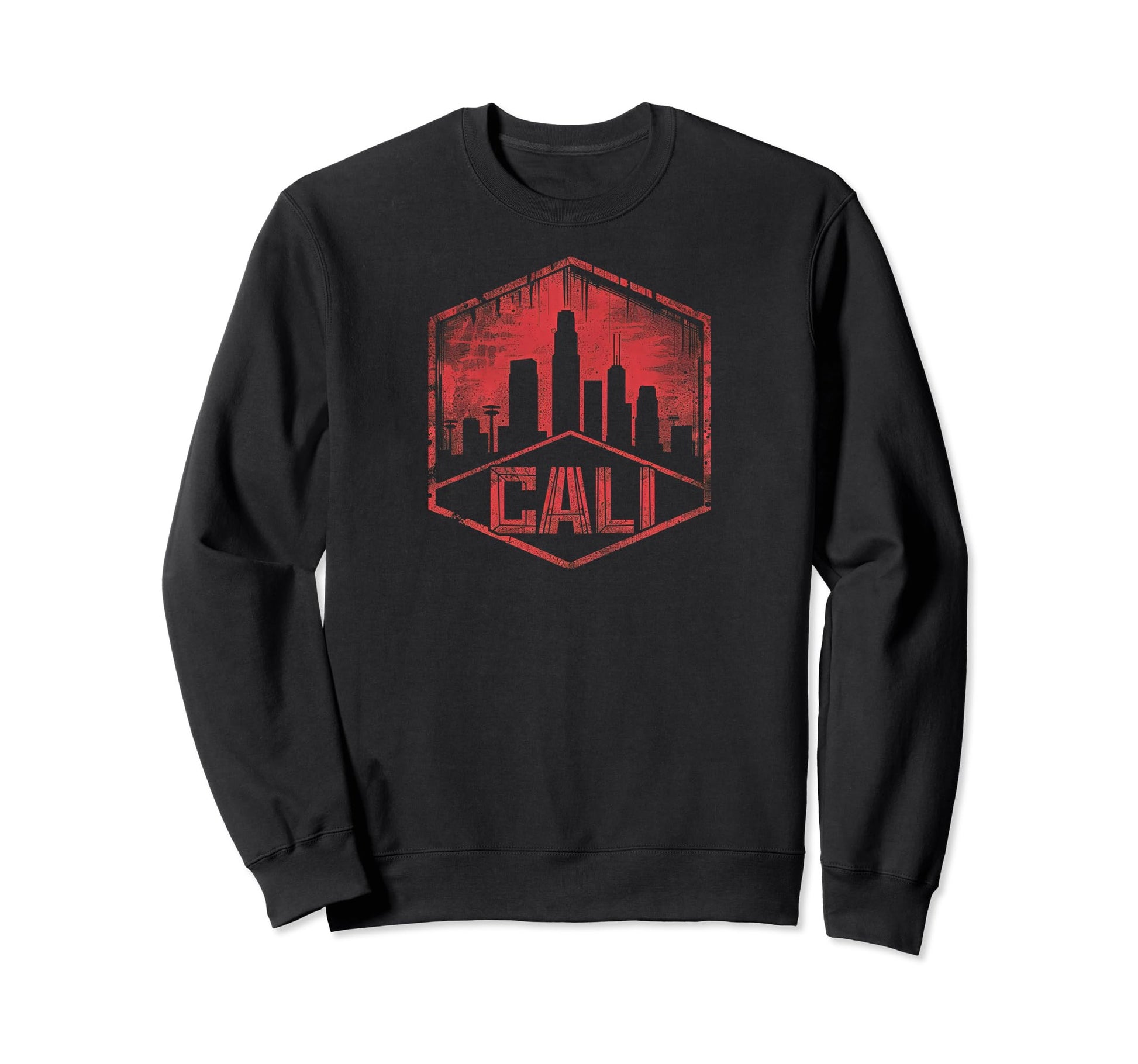 Cali Grit 90S Grunge Urbandecay Sweatshirt - Fun Novelty Design for Adults - T-Shirt, Sweatshirt, Hoodie
