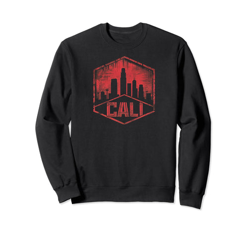 Cali Grit 90S Grunge Urbandecay Sweatshirt - Fun Novelty Design for Adults - T-Shirt, Sweatshirt, Hoodie