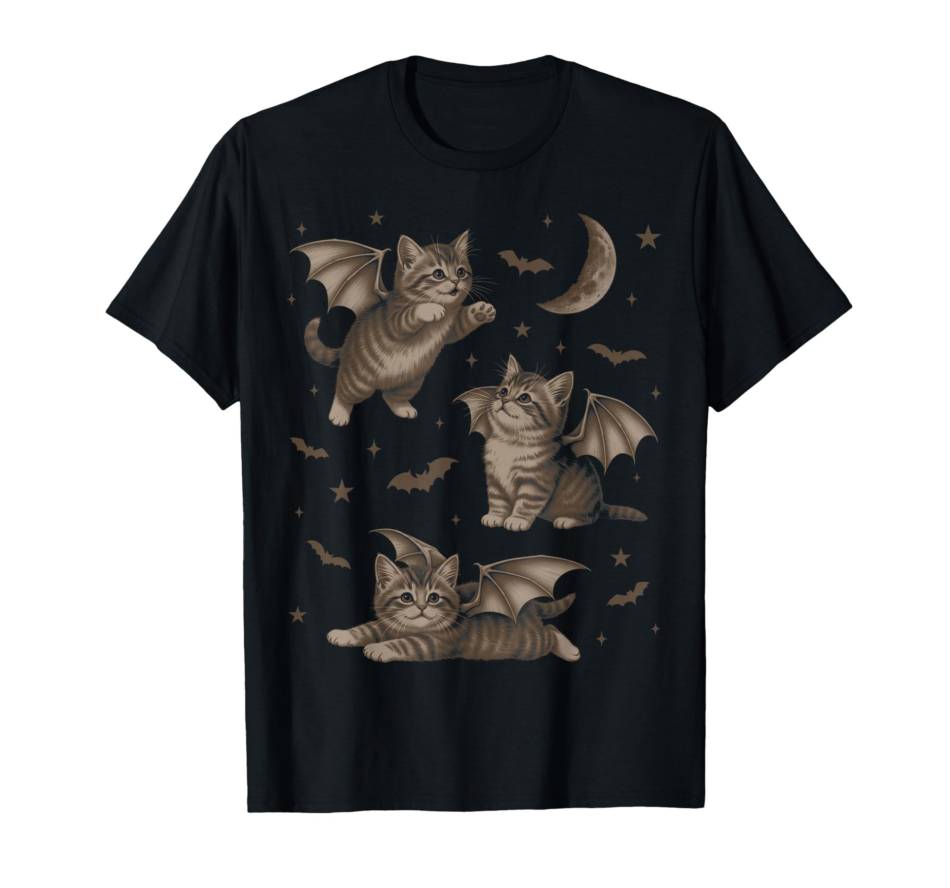 Cat Bat Wing 90S Halloween Fairycore T-Shirt - Unique Graphic Men Women - T-Shirt, Sweatshirt, Hoodie