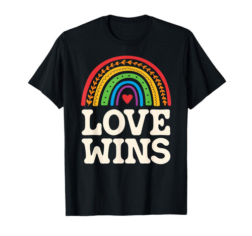 Lgbtq Love Wins Gay Pride Lgbt Ally T-Shirt - Trendy Graphic for Adults - T-Shirt, Sweatshirt, Hoodie