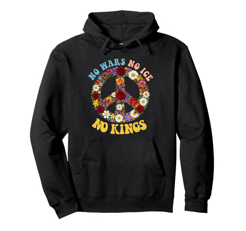 Boho Wildflower No Resist Anti Wars Abolish Hoodie - Unique Graphic Unisex - T-Shirt, Sweatshirt, Hoodie