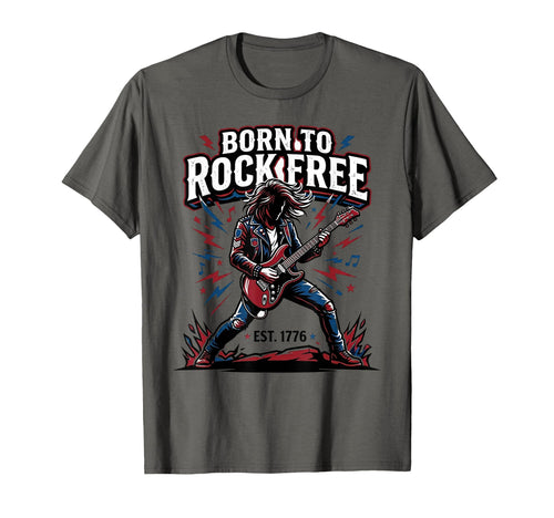 Born To Rock Free Guitar T-Shirt - Aesthetic Graphic for Adults - T-Shirt, Sweatshirt, Hoodie