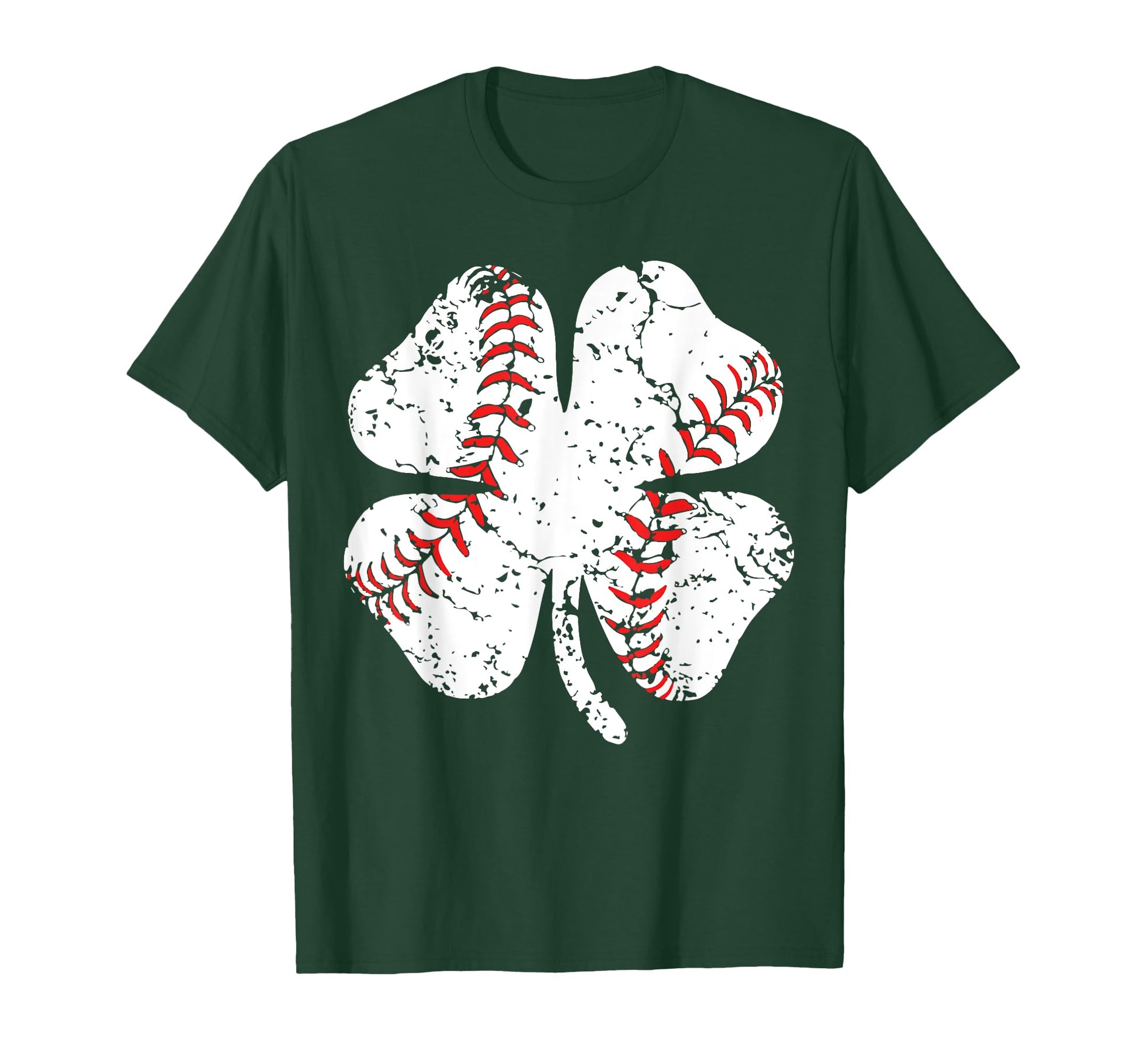 Baseball Shamrock St Patrick Day Teen T-Shirt - Trendy Graphic Unisex - T-Shirt, Sweatshirt, Hoodie
