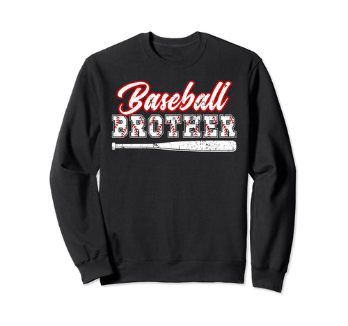 Baseball Brother Baseball Player Sweatshirt - Graphic Print Unisex - T-Shirt, Sweatshirt, Hoodie