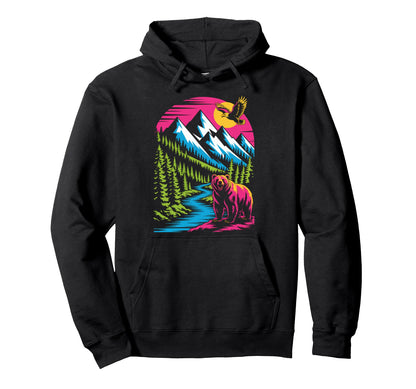 Camping Nature Lover 90S Hoodie - Casual Everyday Wear Unisex - T-Shirt, Sweatshirt, Hoodie