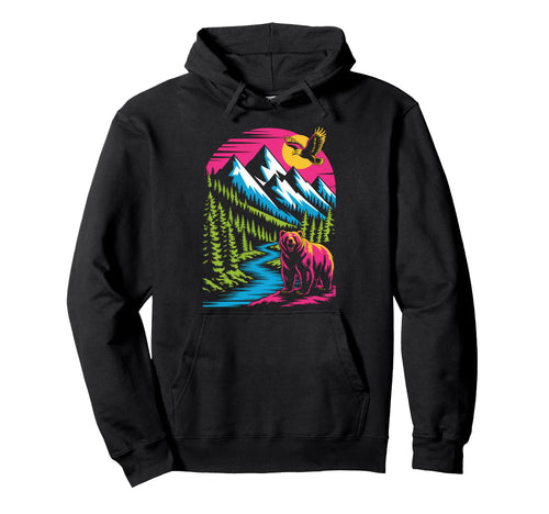 Camping Nature Lover 90S Hoodie - Casual Everyday Wear Unisex - T-Shirt, Sweatshirt, Hoodie