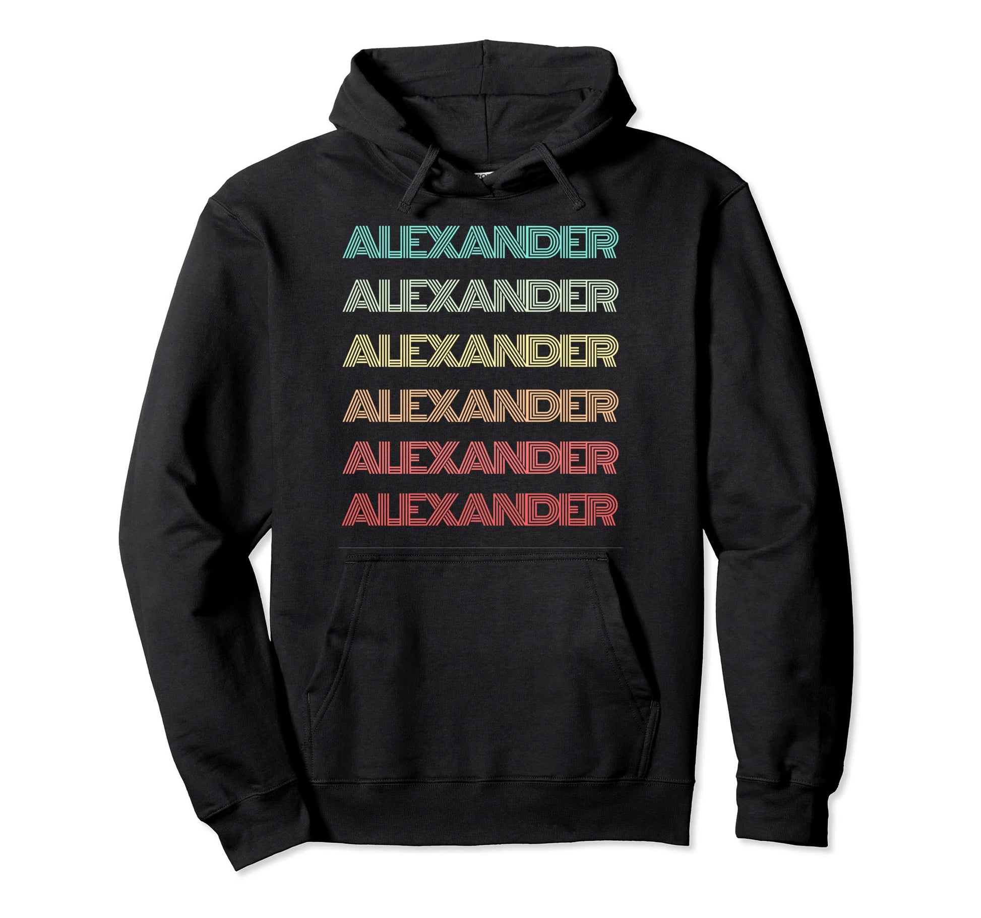 First Name Alexander Personalized Birthday Hoodie - Trendy Graphic Unisex - T-Shirt, Sweatshirt, Hoodie