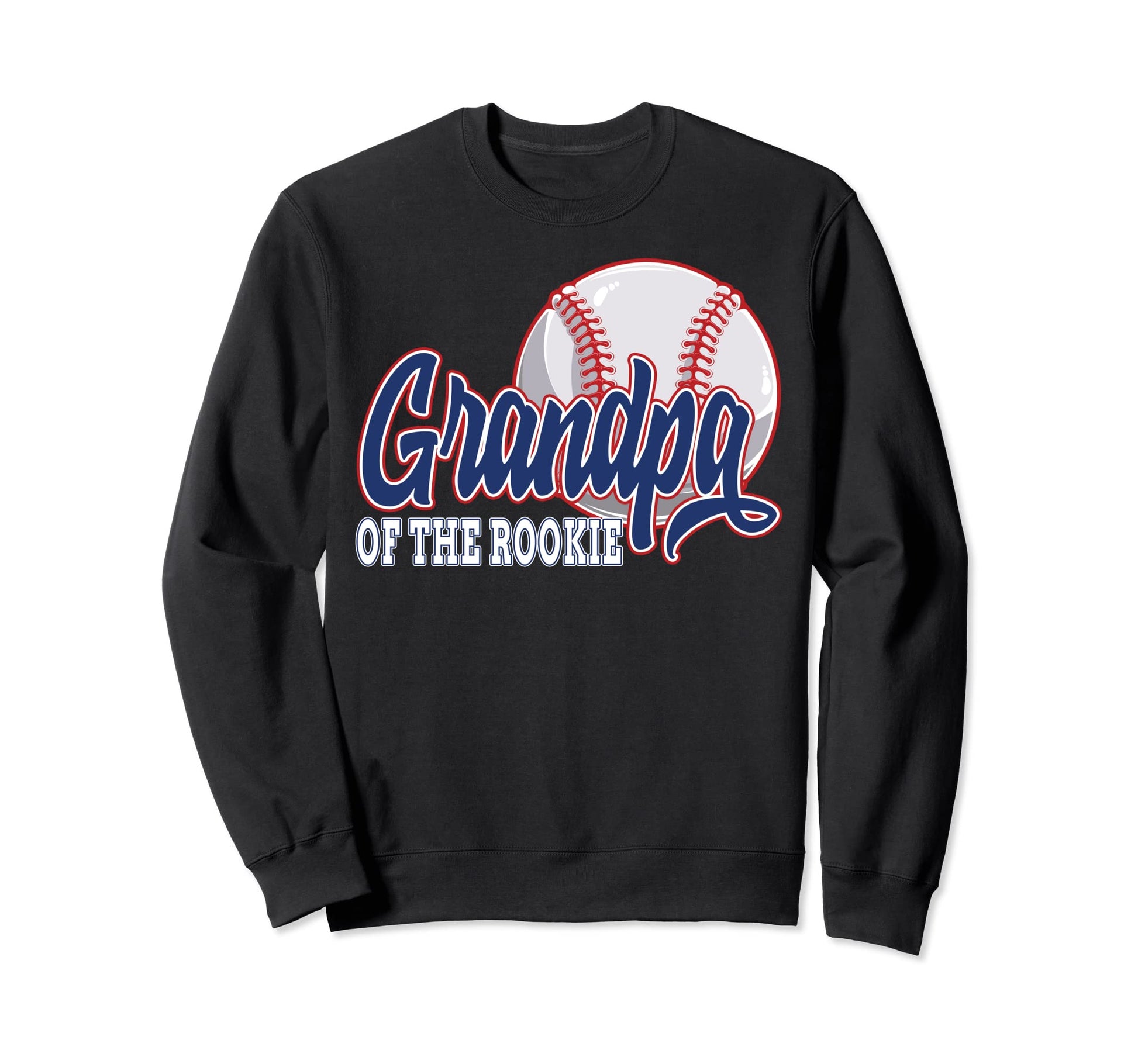 Grandpa Rookie Baseball Birthday Sweatshirt - Minimalist Print for Adults - T-Shirt, Sweatshirt, Hoodie