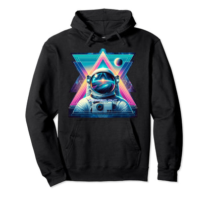 Astronaut Spaced Out Vaporwave Hoodie - Minimalist Print for Adults - T-Shirt, Sweatshirt, Hoodie